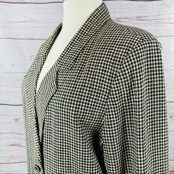 Sag Harbor Woman plaid blazer two button - Picture 9 of 11